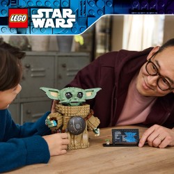 LEGO Star Wars 75446 Grogu (Apprendista Mandaloriano), Giocattolo con Armatura Beskar, Decorazione Regalo per Bambini da 10+