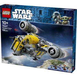 LEGO Star Wars 75447 Razor Crest, Astronave Giocattolo con 4 Minifigure e Figura Grogu, Regalo di Compleanno per Bambini 10+