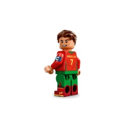 LEGO Editions 43012 Cristiano Ronaldo – Highlights Calcistici, Giocattolo 3D da Esposizione con Minifigure, Regalo 10+ Anni