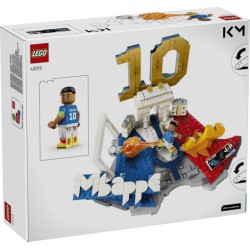 LEGO Editions 43013 Kylian Mbappé – Highlights Calcistici, Giocattolo 3D da Esposizione con Minifigure, Regalo Bambini da 10+