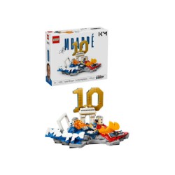 LEGO Editions 43013 Kylian Mbappé – Highlights Calcistici, Giocattolo 3D da Esposizione con Minifigure, Regalo Bambini da 10+