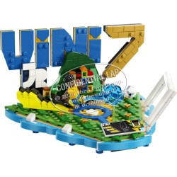 LEGO Editions 43027 Vini Jr. – Highlights Calcistici, Giocattolo 3D da Esposizione con Minifigure da Collezione, Regalo 10+