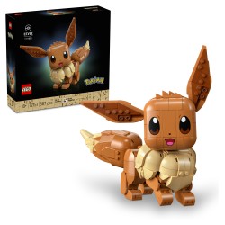 LEGO Pokémon 72151 Eevee, Kit Modellismo per Adulti dall'Anime, con Parti Snodabili, Decorazione Fai da Te, Regalo per Gamer