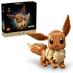 LEGO Pokémon 72151 Eevee, Kit Modellismo per Adulti dall'Anime, con Parti Snodabili, Decorazione Fai da Te, Regalo per Gamer