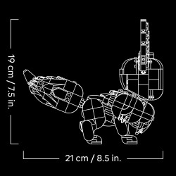 LEGO Pokémon 72151 Eevee, Kit Modellismo per Adulti dall'Anime, con Parti Snodabili, Decorazione Fai da Te, Regalo per Gamer