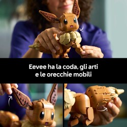 LEGO Pokémon 72151 Eevee, Kit Modellismo per Adulti dall'Anime, con Parti Snodabili, Decorazione Fai da Te, Regalo per Gamer