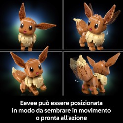 LEGO Pokémon 72151 Eevee, Kit Modellismo per Adulti dall'Anime, con Parti Snodabili, Decorazione Fai da Te, Regalo per Gamer