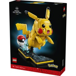 LEGO Pokémon 72152 Pikachu e Poké Ball, Kit di Modellismo con Figura Snodabile ed Espositore, Regalo per Gamer da Collezione