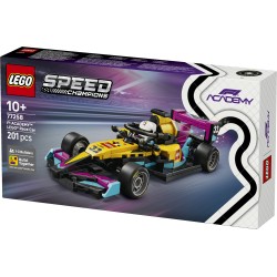 LEGO Speed Champions 77258 Auto da Corsa LEGO F1 ACADEMY, Giocattolo con Minifigure Formula 1, Regalo per Bambine e Bambini 10+