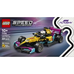 LEGO Speed Champions 77258 Auto da Corsa LEGO F1 ACADEMY, Giocattolo con Minifigure Formula 1, Regalo per Bambine e Bambini 10+