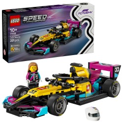 LEGO Speed Champions 77258 Auto da Corsa LEGO F1 ACADEMY, Giocattolo con Minifigure Formula 1, Regalo per Bambine e Bambini 10+