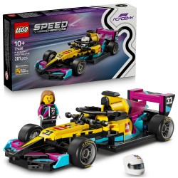 LEGO Speed Champions 77258 Auto da Corsa LEGO F1 ACADEMY, Giocattolo con Minifigure Formula 1, Regalo per Bambine e Bambini 10+
