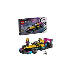LEGO Speed Champions 77258 Auto da Corsa LEGO F1 ACADEMY, Giocattolo con Minifigure Formula 1, Regalo per Bambine e Bambini 10+