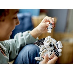 LEGO Star Wars 75370 Mech di Stormtrooper, Action Figure Snodabile da Costruire con Cabina per Minifigure e Grande Blaster
