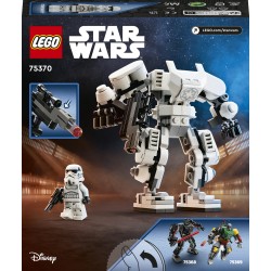 LEGO Star Wars 75370 Mech di Stormtrooper, Action Figure Snodabile da Costruire con Cabina per Minifigure e Grande Blaster