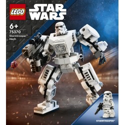 LEGO Star Wars 75370 Mech di Stormtrooper, Action Figure Snodabile da Costruire con Cabina per Minifigure e Grande Blaster