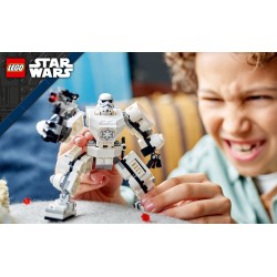 LEGO Star Wars 75370 Mech di Stormtrooper, Action Figure Snodabile da Costruire con Cabina per Minifigure e Grande Blaster