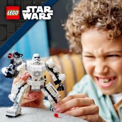 LEGO Star Wars 75370 Mech di Stormtrooper, Action Figure Snodabile da Costruire con Cabina per Minifigure e Grande Blaster