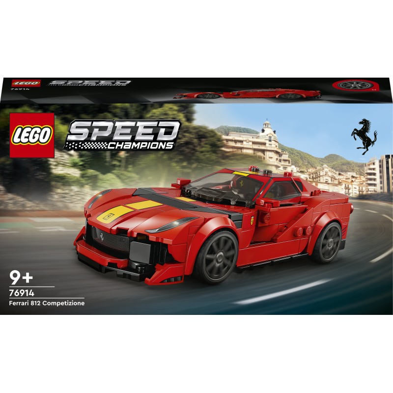 LEGO Speed Champions 76914 Ferrari 812 Competizione, Modellino di Auto da Costruire, Macchina Giocattolo 2023 da Collezione