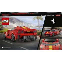 LEGO Speed Champions 76914 Ferrari 812 Competizione, Modellino di Auto da Costruire, Macchina Giocattolo 2023 da Collezione
