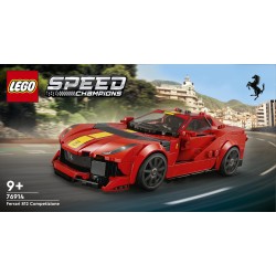 LEGO Speed Champions 76914 Ferrari 812 Competizione, Modellino di Auto da Costruire, Macchina Giocattolo 2023 da Collezione