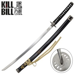 Katana non affilata in Metallo -  Kill Bill - Sposa - con supporto da tavolo - SK0024.55