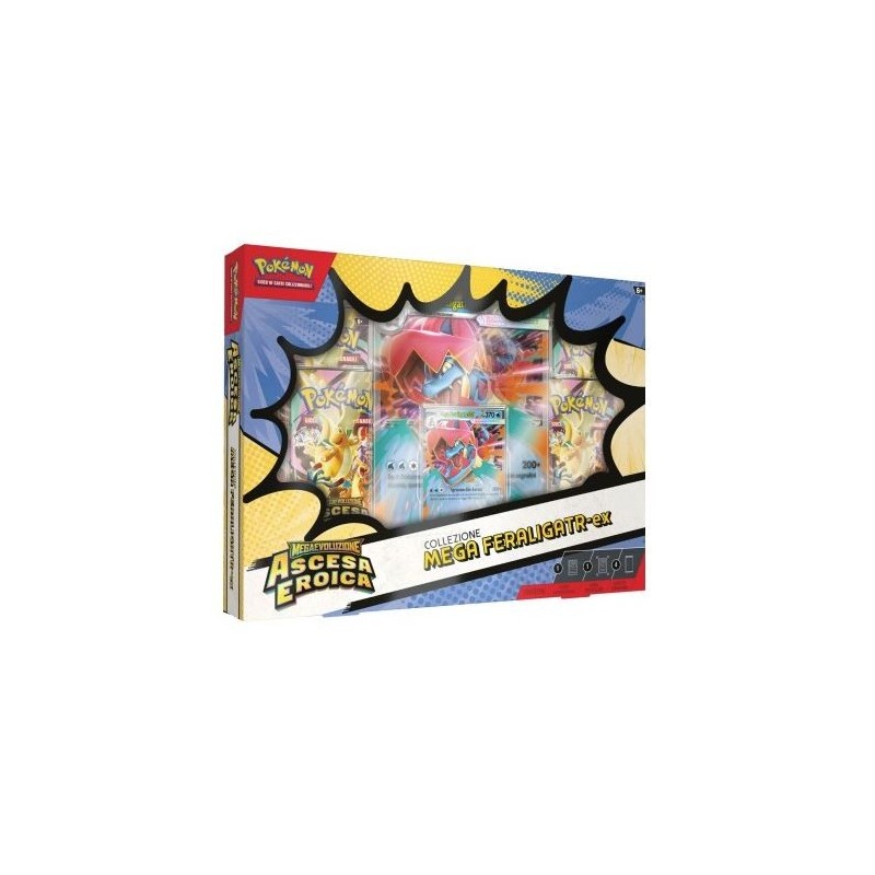 Pokemon - Megaevoluzione: Ascesa Eroica - Collezione Mega Feraligatr ex (ITA)
