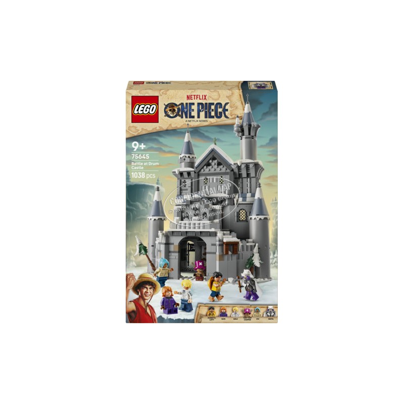 LEGO ONE PIECE 75645 Battaglia al Castello di Drum, Giocattolo con 6 Minifigure