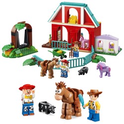 LEGO | Disney Pixar 43304 Il Ranch dei Cavalli di Blaze, Giocattolo con 2 Minifigure, 4 Animali, Regalo per Bambini da 4 Anni