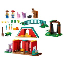 LEGO | Disney Pixar 43304 Il Ranch dei Cavalli di Blaze, Giocattolo con 2 Minifigure, 4 Animali, Regalo per Bambini da 4 Anni