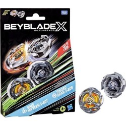 Hasbro Gadget - Beyblade-X - Booster Pack Dual Set - Gale Wyvern 3-60T + Sword Dran 3-80B