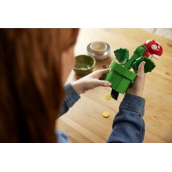 LEGO Super Mario 71426 Pianta Piranha, Personaggio Snodabile con Tubo e 2 Monete, Kit Modellismo per Adulti, Idea Regalo