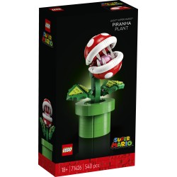LEGO Super Mario 71426 Pianta Piranha, Personaggio Snodabile con Tubo e 2 Monete, Kit Modellismo per Adulti, Idea Regalo