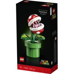 LEGO Super Mario 71426 Pianta Piranha, Personaggio Snodabile con Tubo e 2 Monete, Kit Modellismo per Adulti, Idea Regalo