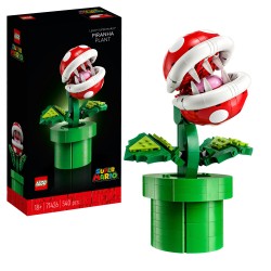 LEGO Super Mario 71426 Pianta Piranha, Personaggio Snodabile con Tubo e 2 Monete, Kit Modellismo per Adulti, Idea Regalo