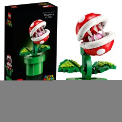 LEGO Super Mario 71426 Pianta Piranha, Personaggio Snodabile con Tubo e 2 Monete, Kit Modellismo per Adulti, Idea Regalo
