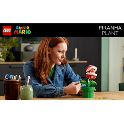 LEGO Super Mario 71426 Pianta Piranha, Personaggio Snodabile con Tubo e 2 Monete, Kit Modellismo per Adulti, Idea Regalo