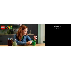 LEGO Super Mario 71426 Pianta Piranha, Personaggio Snodabile con Tubo e 2 Monete, Kit Modellismo per Adulti, Idea Regalo