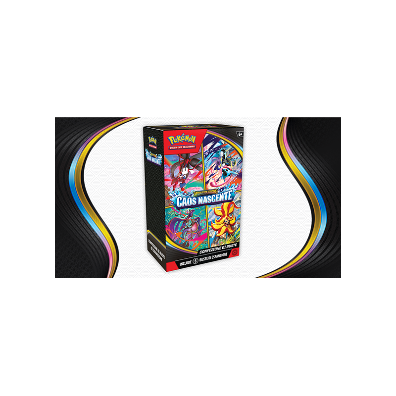 Pokemon - Megaevoluzione - Caos Nascente - Box 6 bustine da 10 carte (ITA)