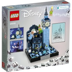 LEGO Disney 43232 Volo su Londra di Peter Pan e Wendy, Diorama con Big Ben Fosforescente, Regalo Adolescenti, Donne e Uomini