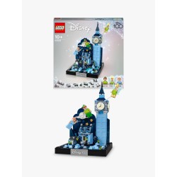 LEGO Disney 43232 Volo su Londra di Peter Pan e Wendy, Diorama con Big Ben Fosforescente, Regalo Adolescenti, Donne e Uomini