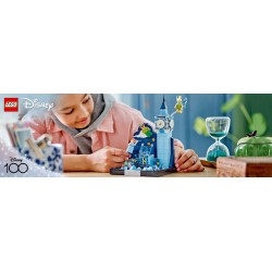LEGO Disney 43232 Volo su Londra di Peter Pan e Wendy, Diorama con Big Ben Fosforescente, Regalo Adolescenti, Donne e Uomini