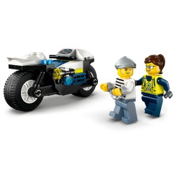 LEGO City 60455 Inseguimento della Moto della Polizia, con Motocicletta Giocattolo e 2 Minifigure, Regalo per Bambini da 4+