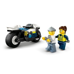 LEGO City 60455 Inseguimento della Moto della Polizia, con Motocicletta Giocattolo e 2 Minifigure, Regalo per Bambini da 4+