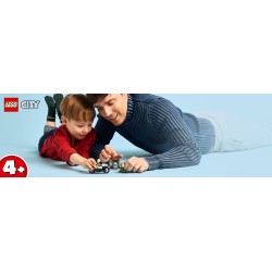 LEGO City 60455 Inseguimento della Moto della Polizia, con Motocicletta Giocattolo e 2 Minifigure, Regalo per Bambini da 4+