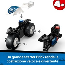 LEGO City 60455 Inseguimento della Moto della Polizia, con Motocicletta Giocattolo e 2 Minifigure, Regalo per Bambini da 4+