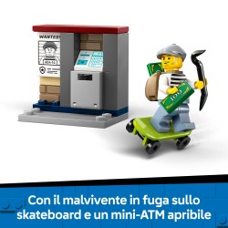LEGO City 60455 Inseguimento della Moto della Polizia, con Motocicletta Giocattolo e 2 Minifigure, Regalo per Bambini da 4+