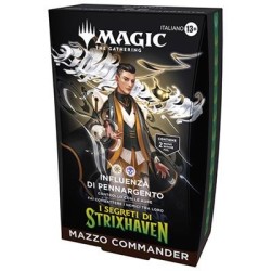Wizards Of The Coast - Magic The Gathering - Secrets Of Strixhaven - Commander Decks - Influenza Di Pennargento - ITA