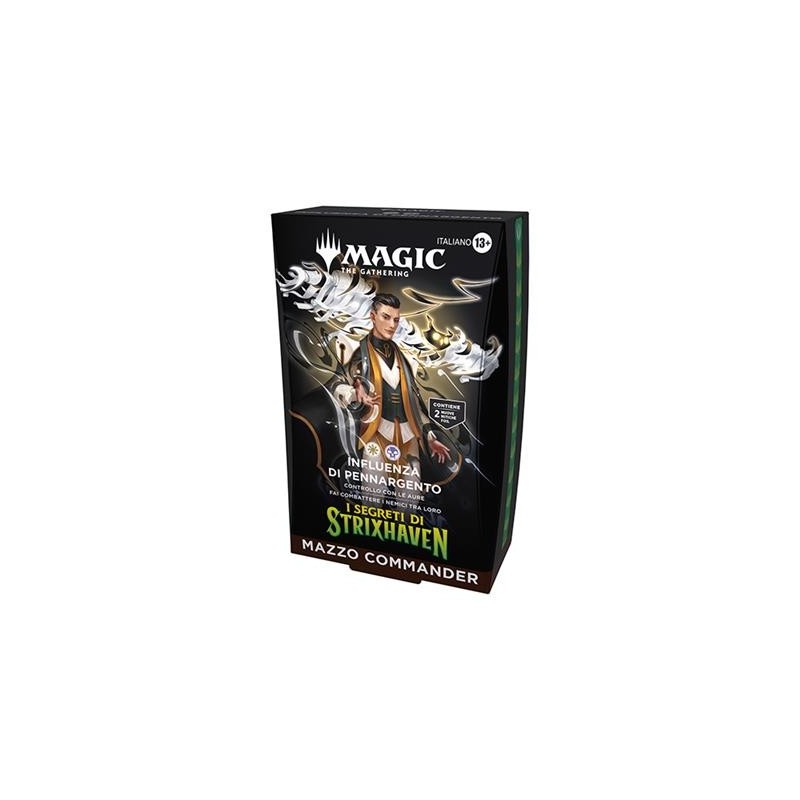 Wizards Of The Coast - Magic The Gathering - Secrets Of Strixhaven - Commander Decks - Influenza Di Pennargento - ITA