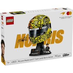 LEGO Editions 43023 Casco di Lando Norris McLaren Mastercard F1 Team, Gadget F1 con Minifigure da Collezione, Regalo da 14+